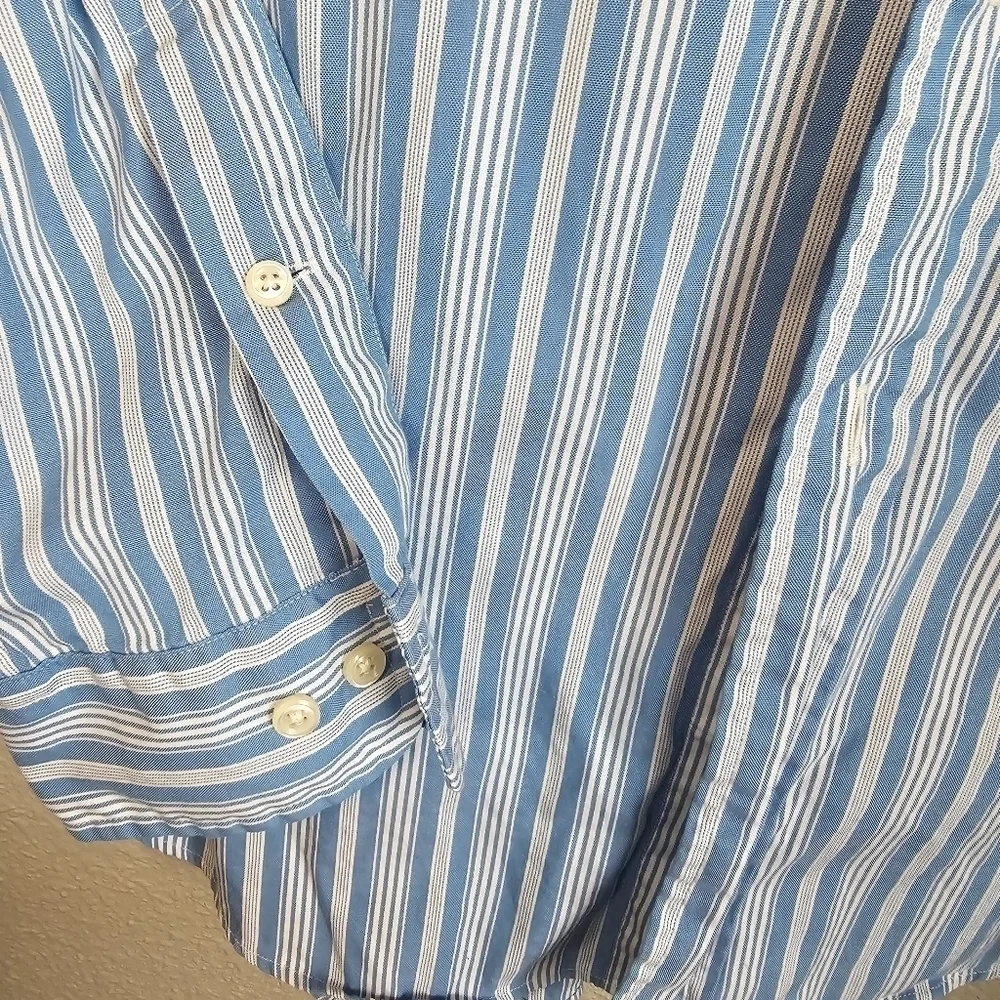 POLO Ralph Lauren men's striped long sleeve dress shirt size 16.5 34 / 35